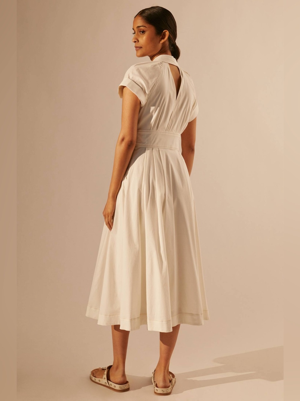 Anthropologie // Maeve Poplin Midi Shirtdress - Picture 3 of 8